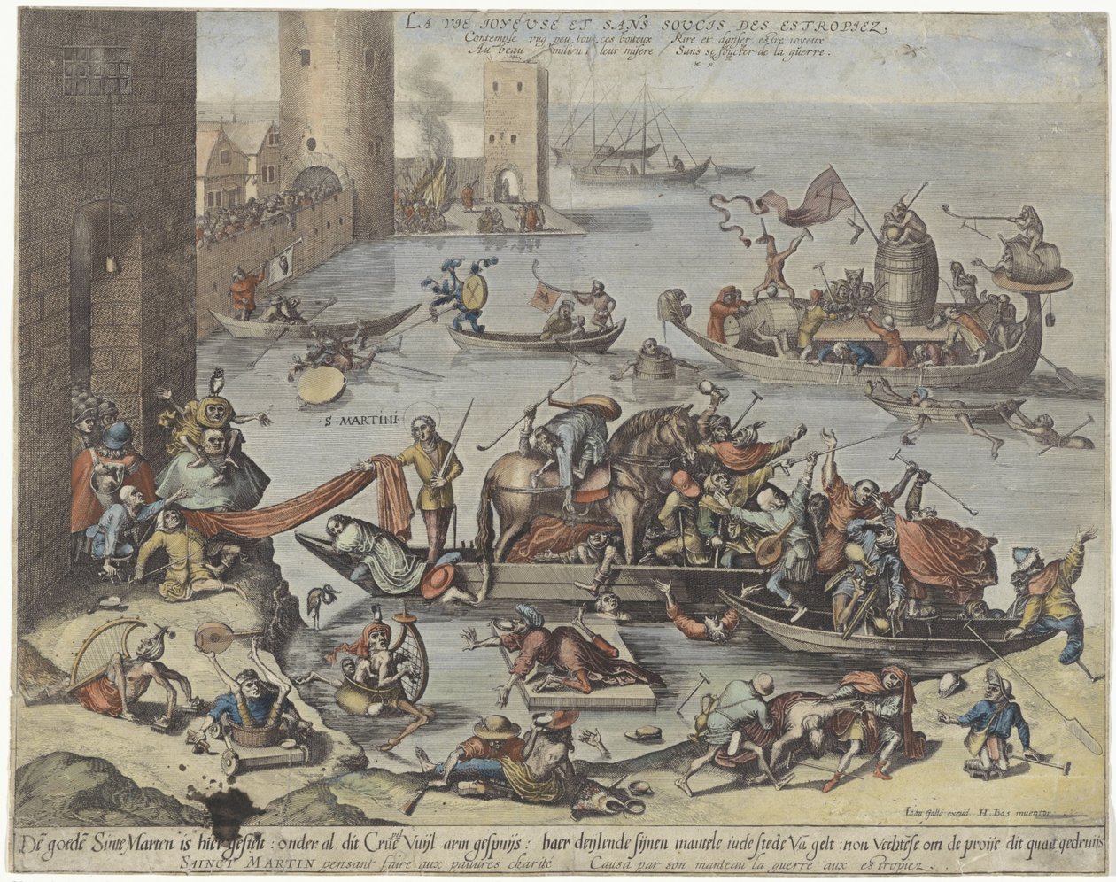 H. Martinus an Bord eines Narrenschiffs von Anonymous