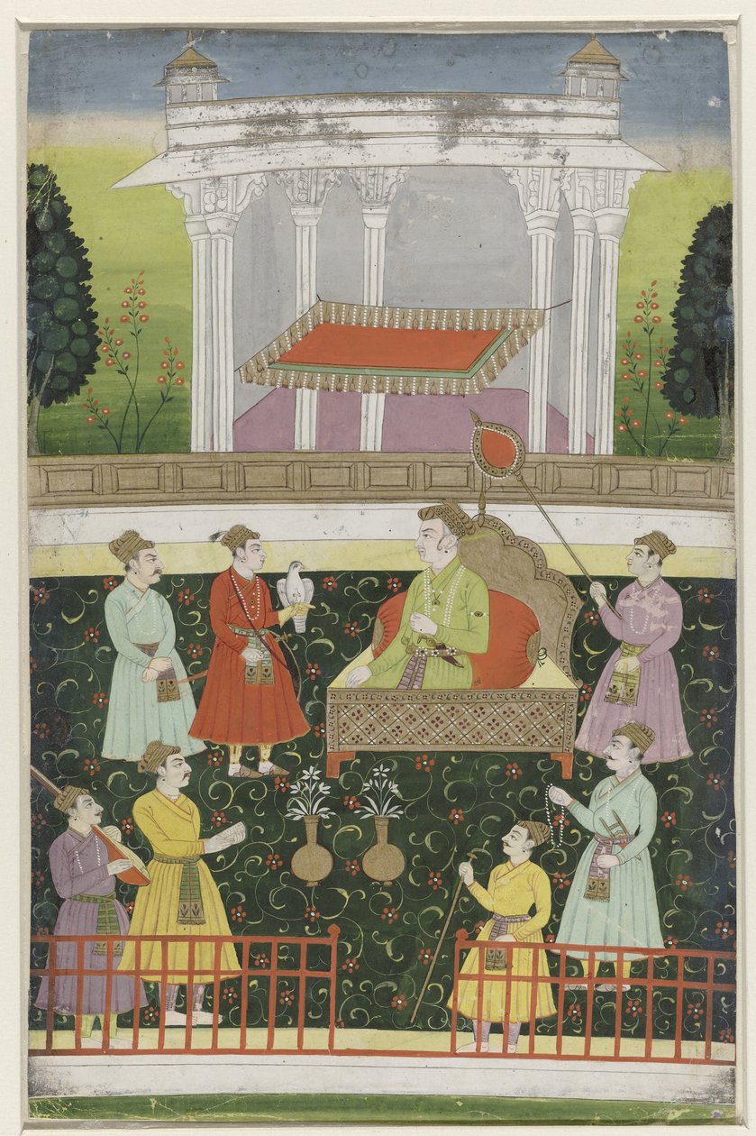 Jahangir auf einem Thron sitzend von Anonymous