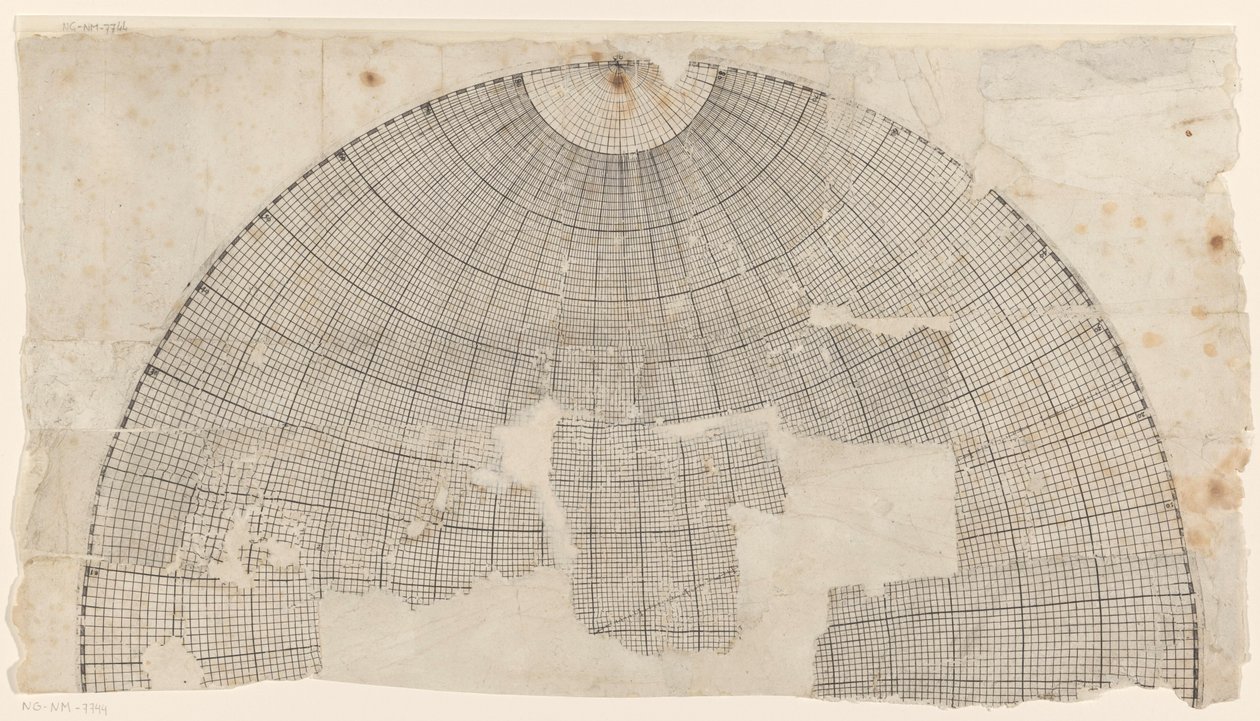 Kartennetz der nördlichen Hemisphäre von Anonymous