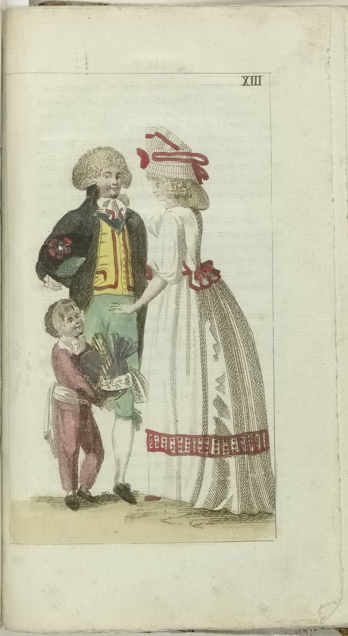 Kabinet der Mode und des Geschmacks 1791, Pl. XIII von Anonymous