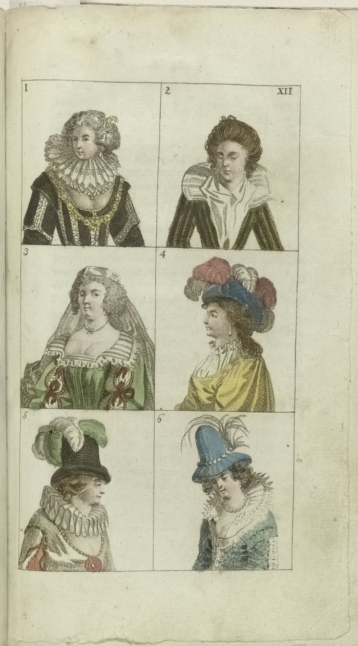 Kabinet der Mode und des Geschmacks 1791, Pl. XII von Anonymous