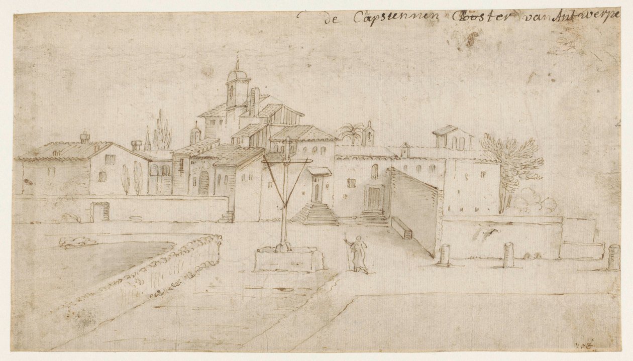 Kapuzinerkloster in Antwerpen (?) von Anonymous
