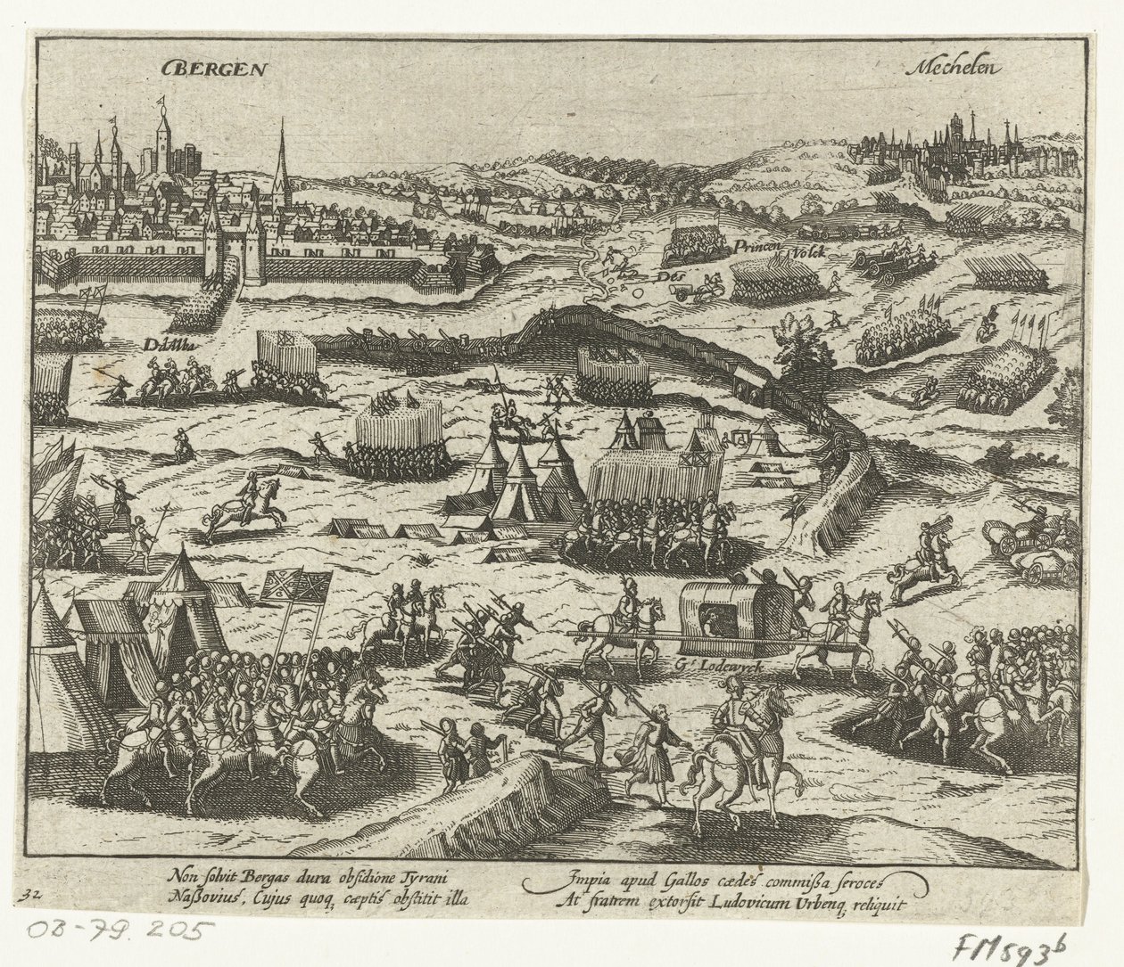 Lodewijk von Nassau verlässt Bergen, 1572 von Anonymous