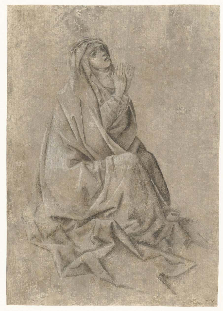 Maria am Fuß des Kreuzes von Anonymous