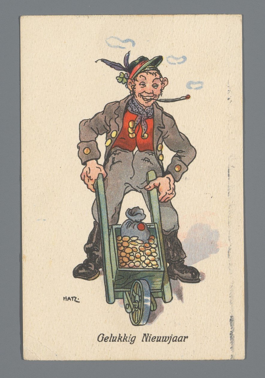 Neujahrswunsch für 1920 von Chris und Bep von Anonymous