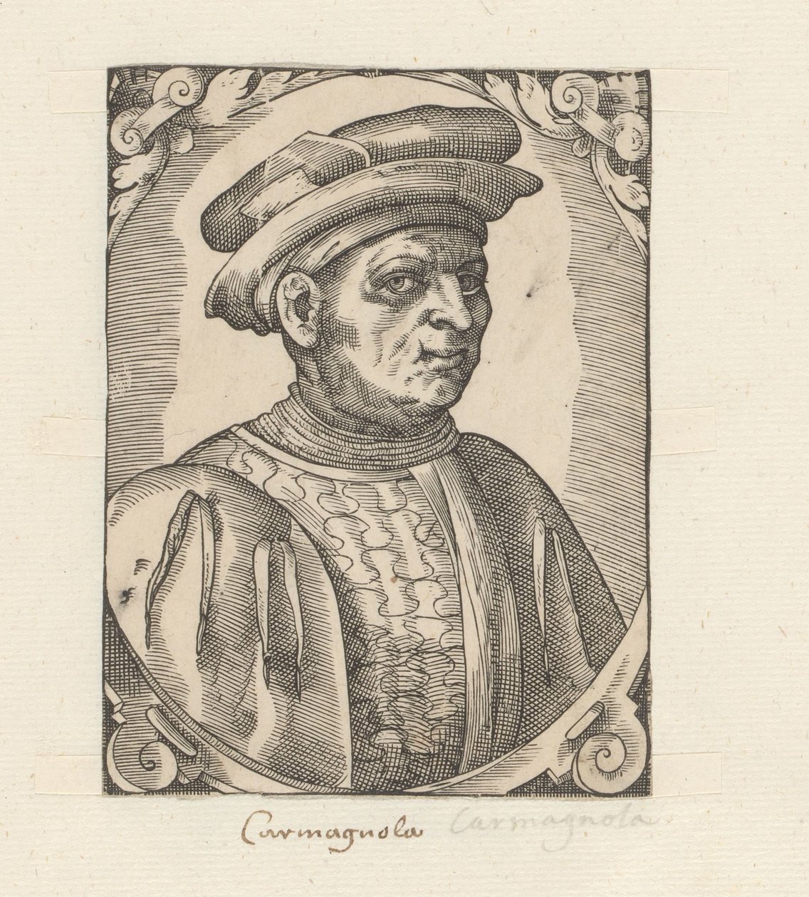 Porträt von Francesco Bussone da Carmagnola von Anonymous