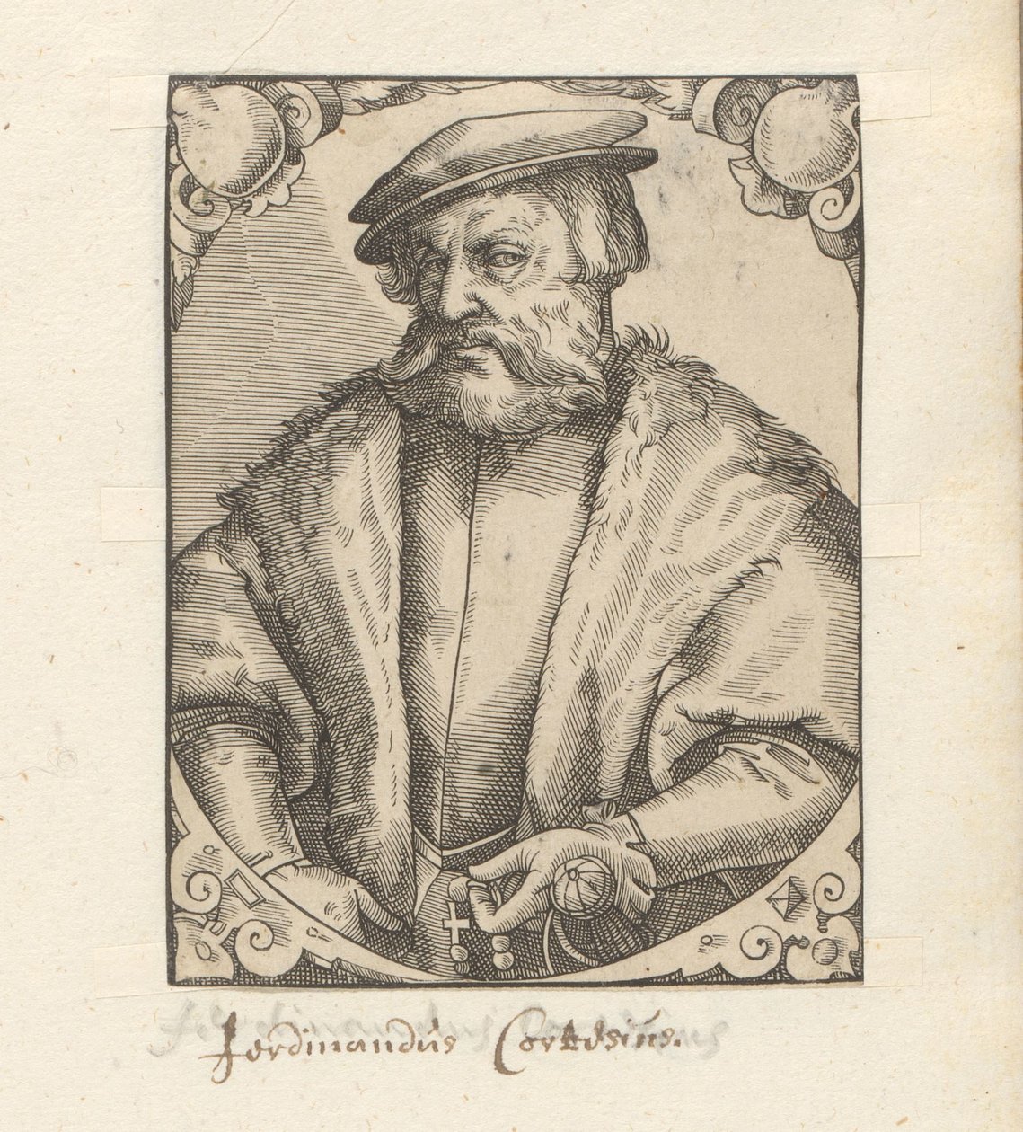 Porträt von Hernán Cortés von Anonymous