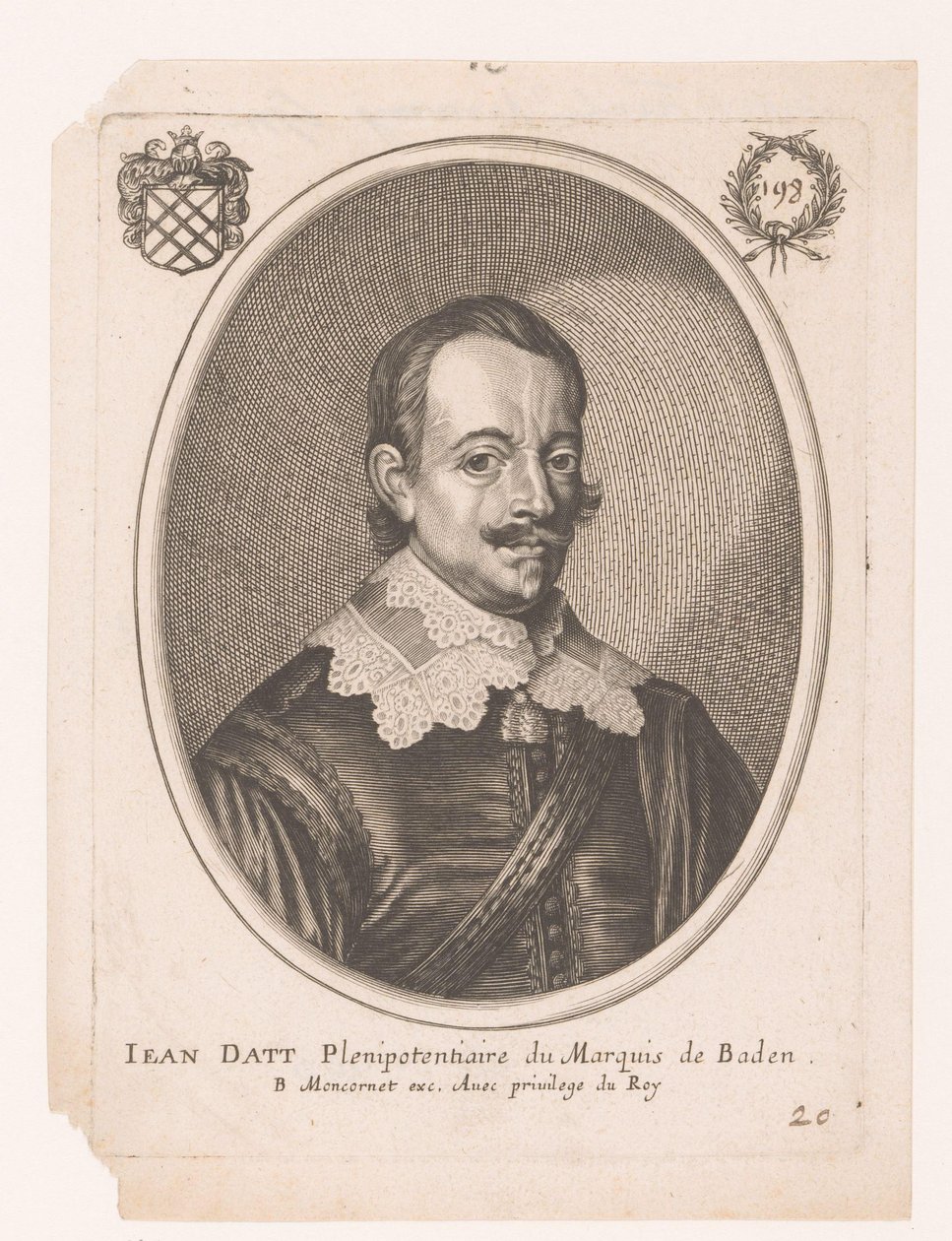 Porträt von Jean Datt von Anonymous