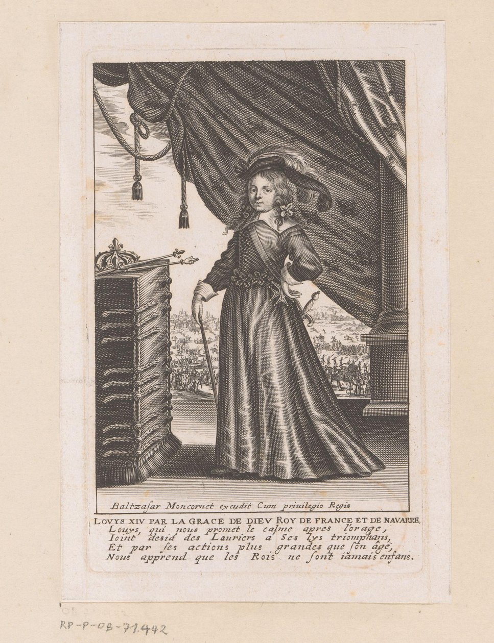Porträt von Ludwig XIV. als Kind von Anonymous
