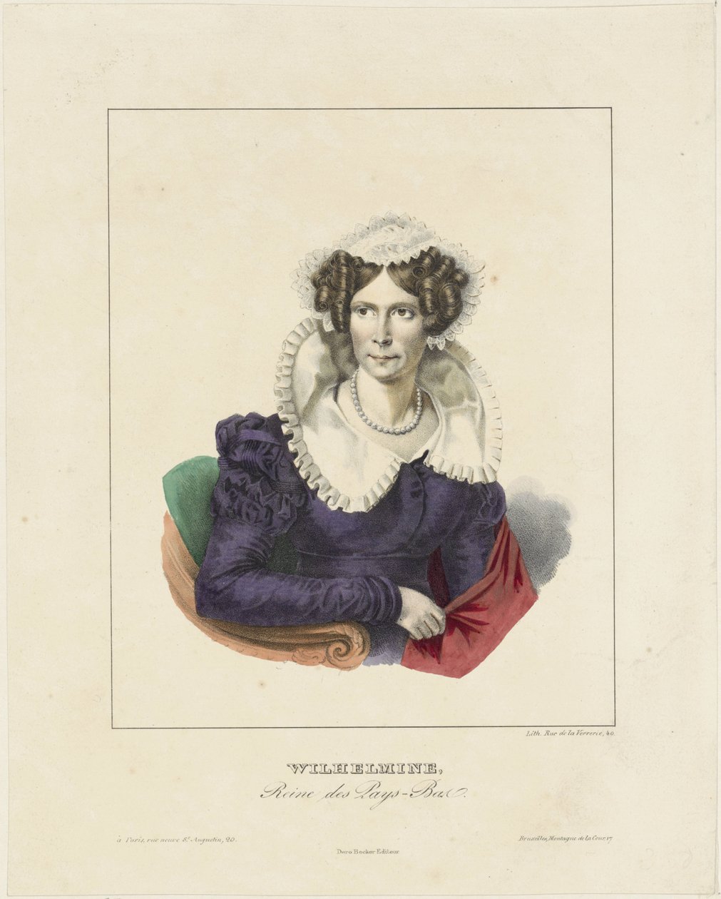 Porträt von Wilhelmina von Preußen von Anonymous