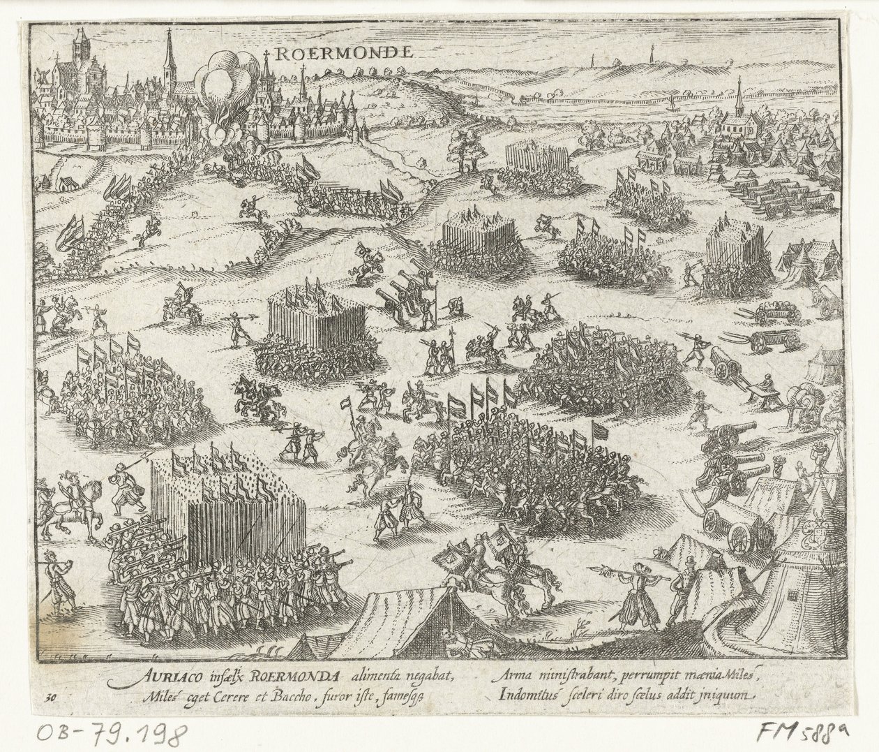 Roermond von Wilhelm von Oranien eingenommen, 1572 von Anonymous