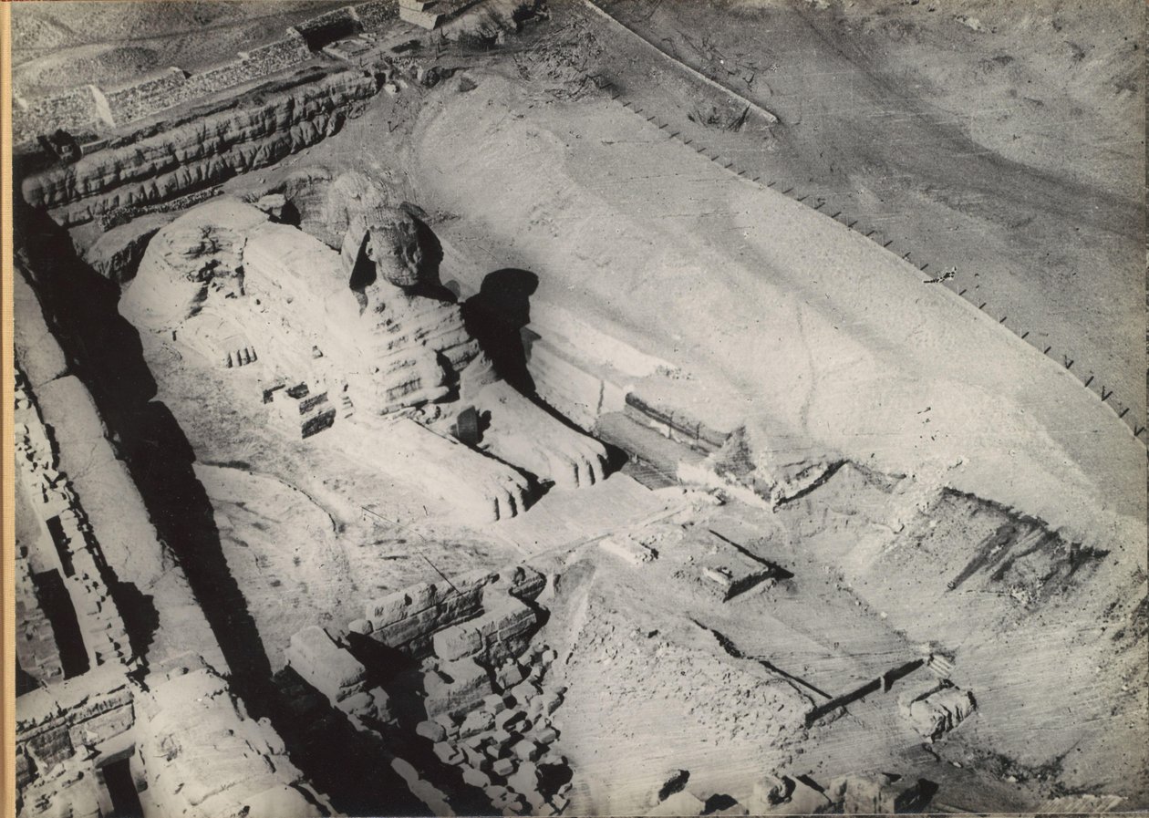 Sphinx von Gizeh, aus der Luft gesehen von Anonymous