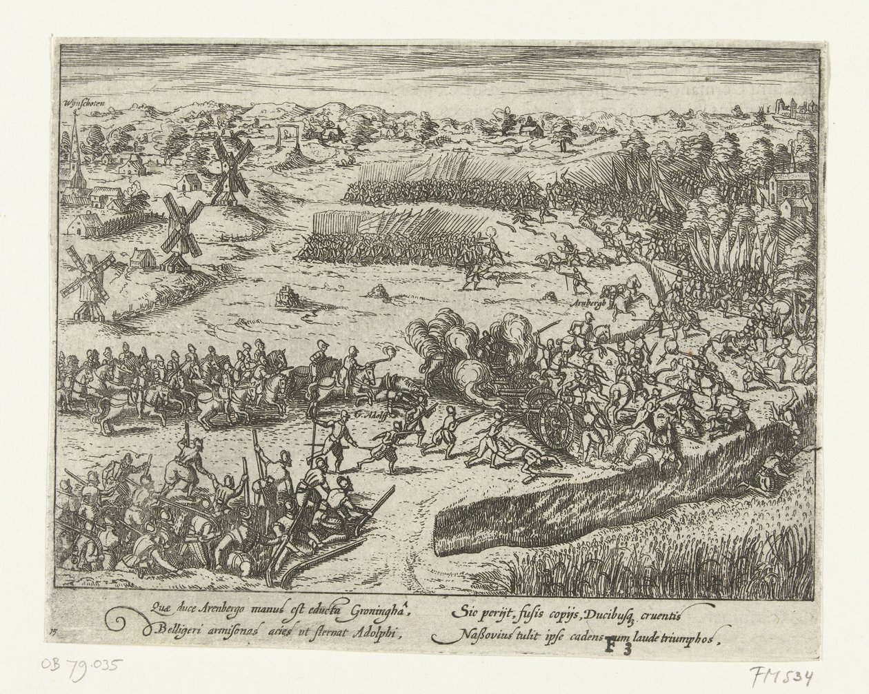 Schlacht bei Heiligerlee, 1568 von Anonymous