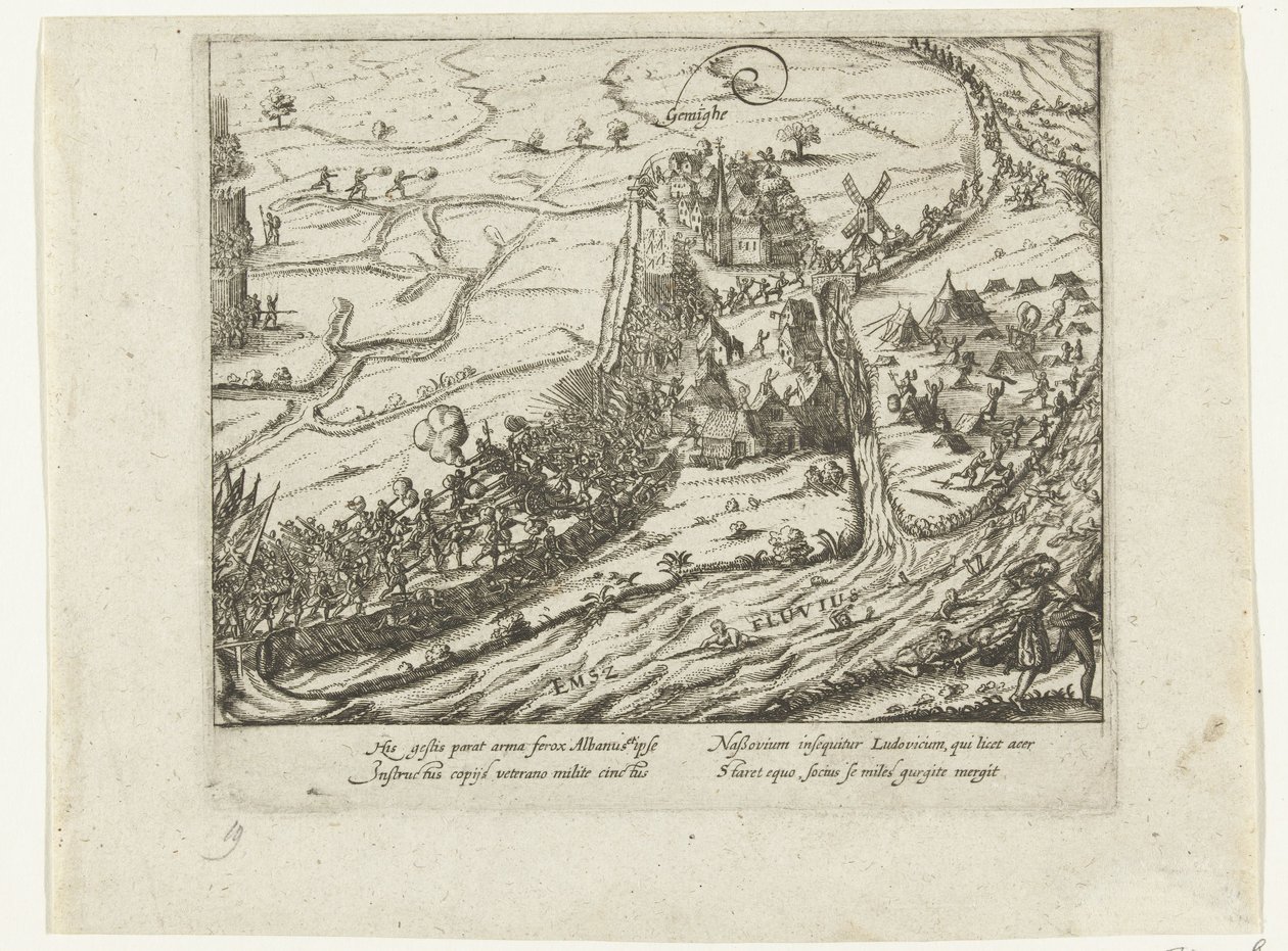Schlacht bei Jemmingen, 1568 von Anonymous