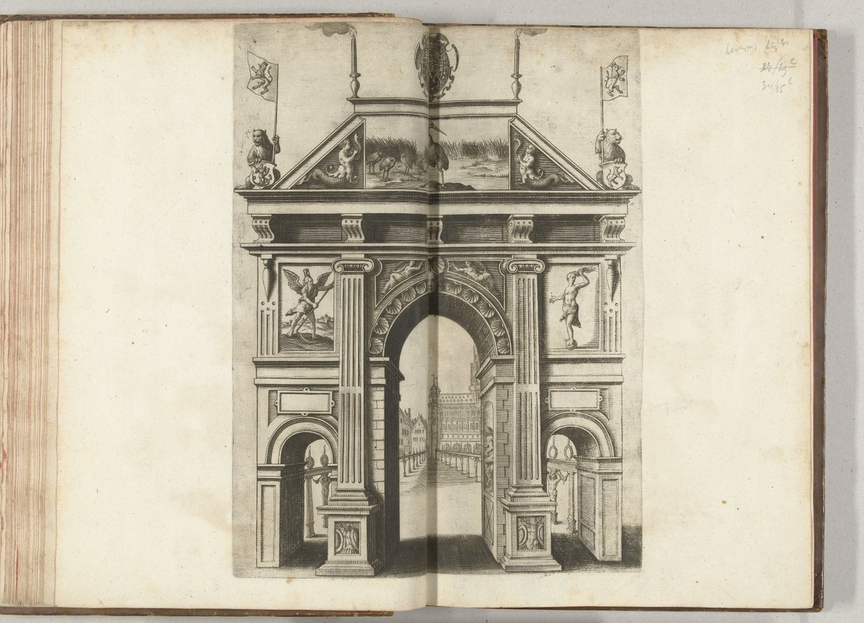 Triumphbogen mit dem Kranich, 1594 von Anonymous