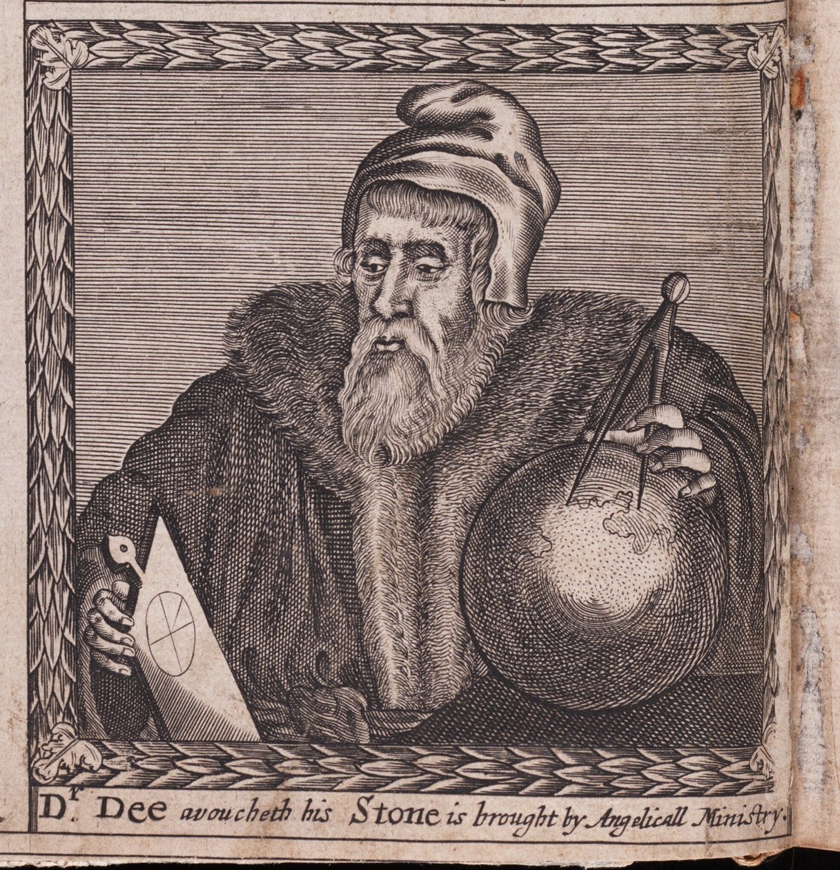 John Dee (1527-1609) - Anonymes Werk, Gravur von Anonymous Anonymous