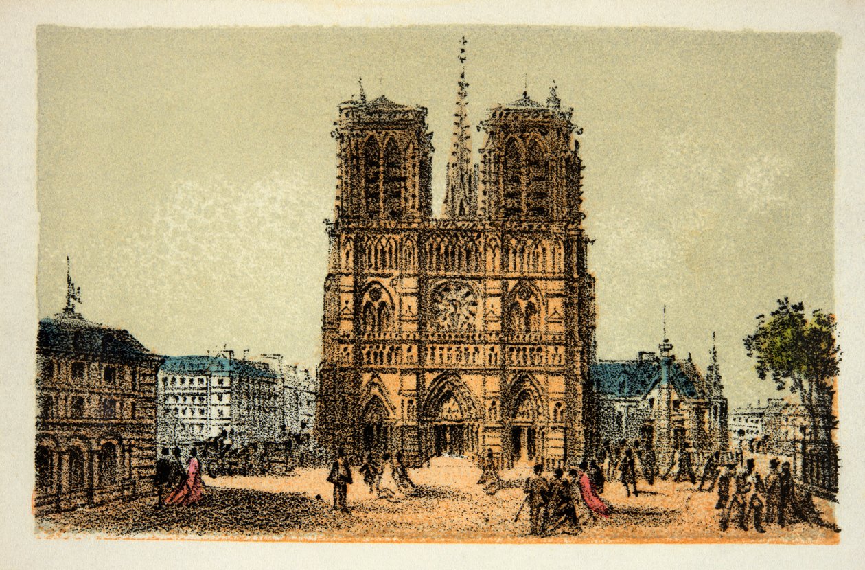 Paris 1874: Notre Dame von Anonymous Anonymous