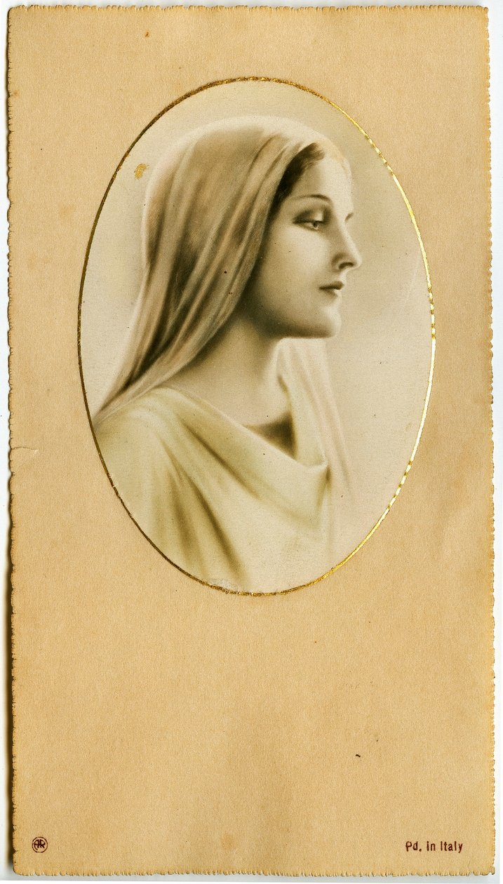 Andachtsbild: Die Jungfrau Maria von Anonymous Anonymous