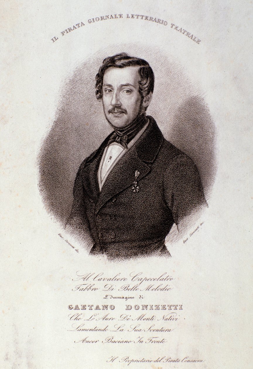 Porträt von Gaetano Donizetti von Anonymous Anonymous