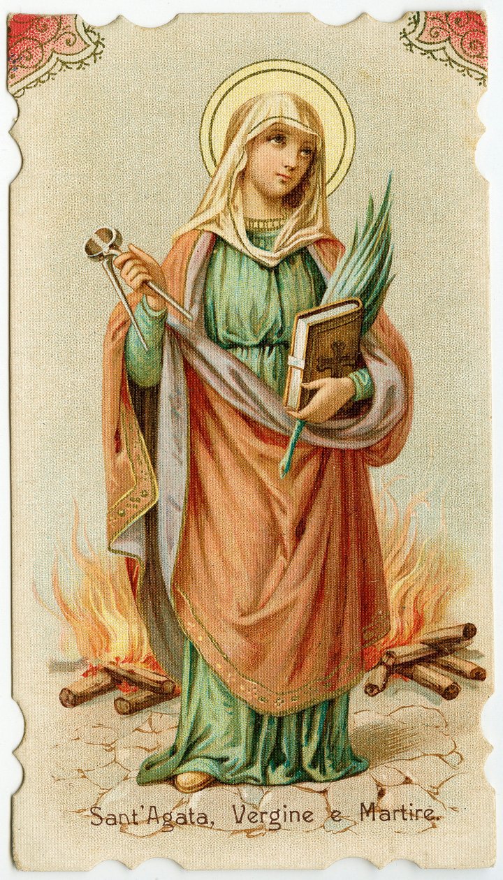 Heilige Agatha von Sizilien von Anonymous Anonymous