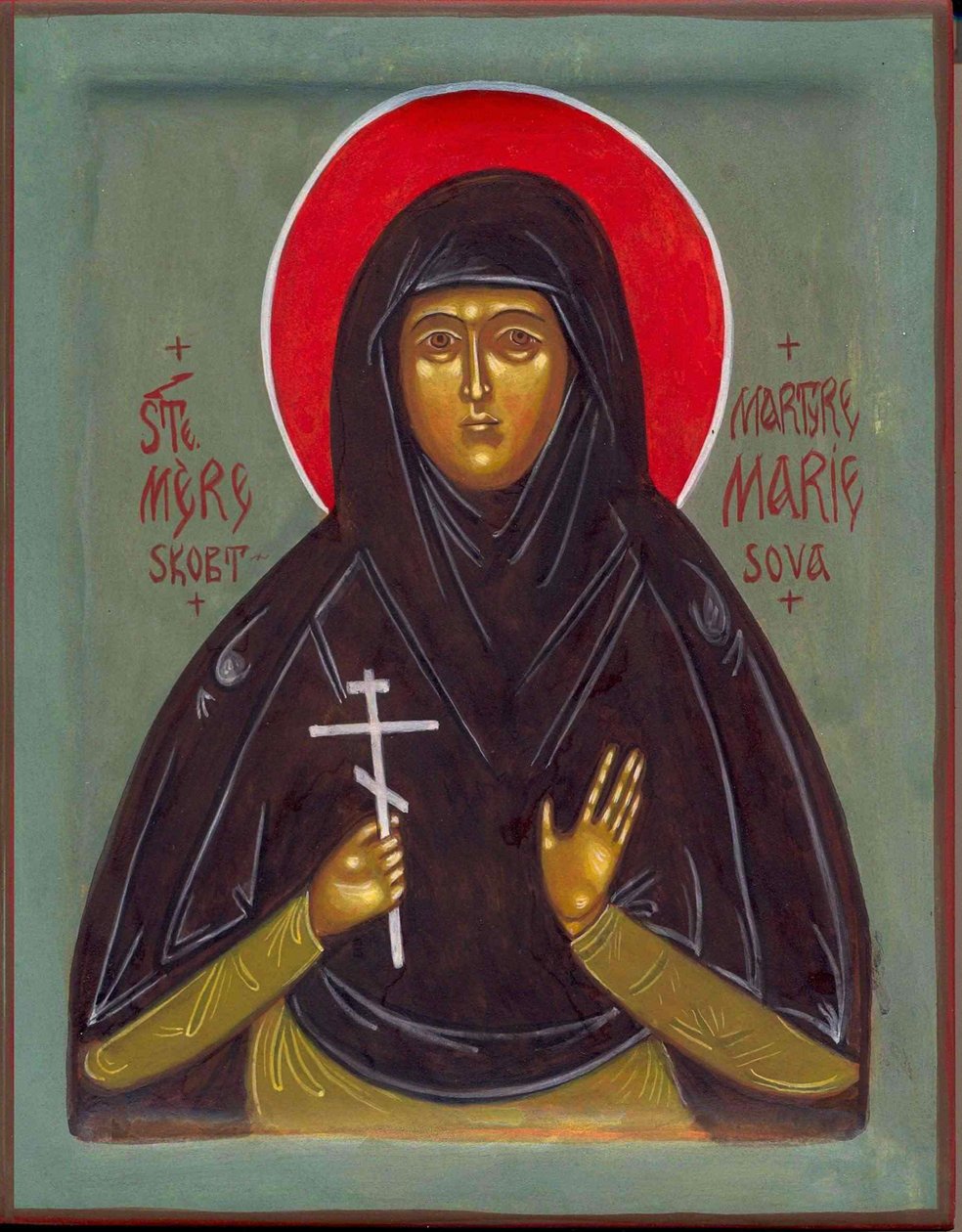 Heilige Mutter Maria, 20. Jahrhundert von Anonymous Russian icon painter