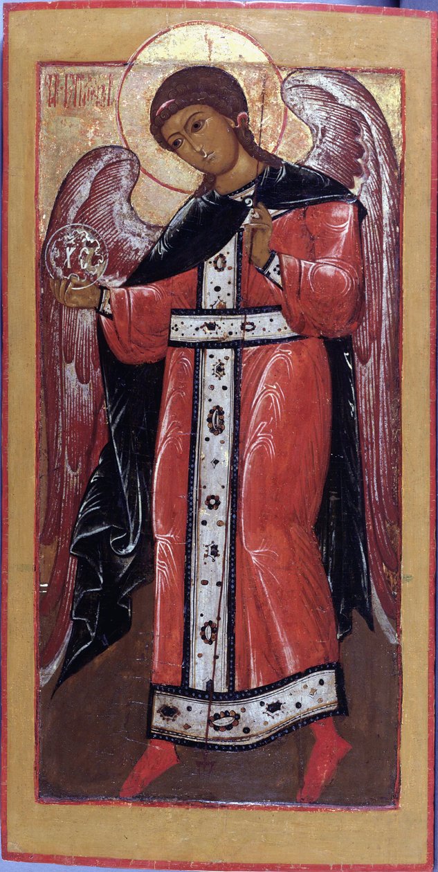 Der Erzengel Gabriel von Anonymous Russian icon painter