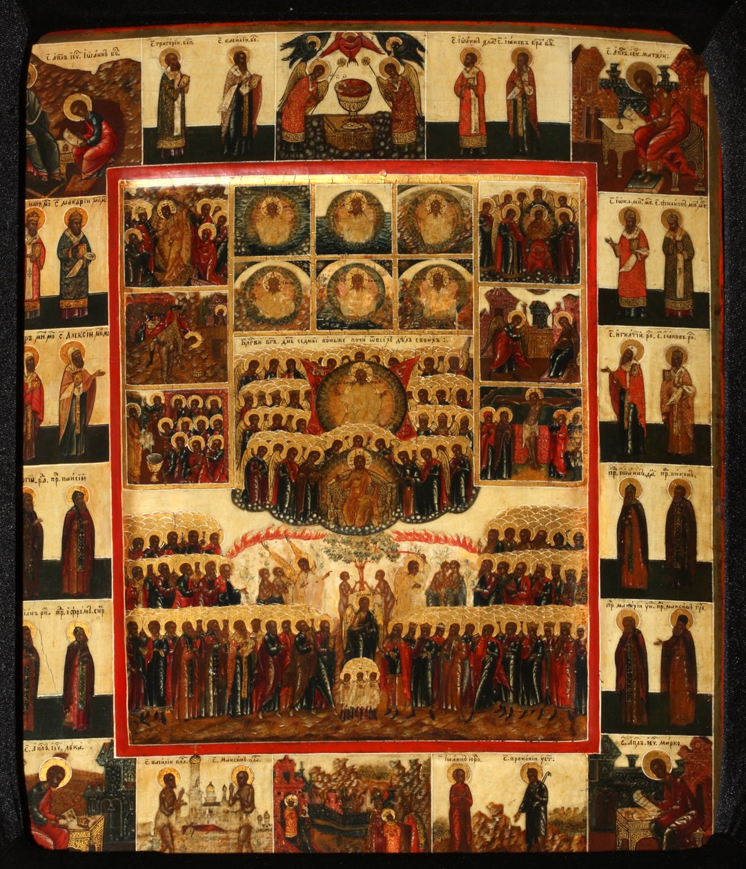 Das Hexameron, frühes 19. Jahrhundert von Anonymous Russian icon painter