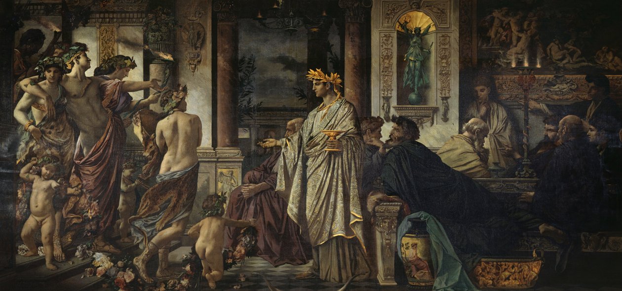 Das Gastmahl. Nach Platon (zweite Fassung) von Anselm Feuerbach