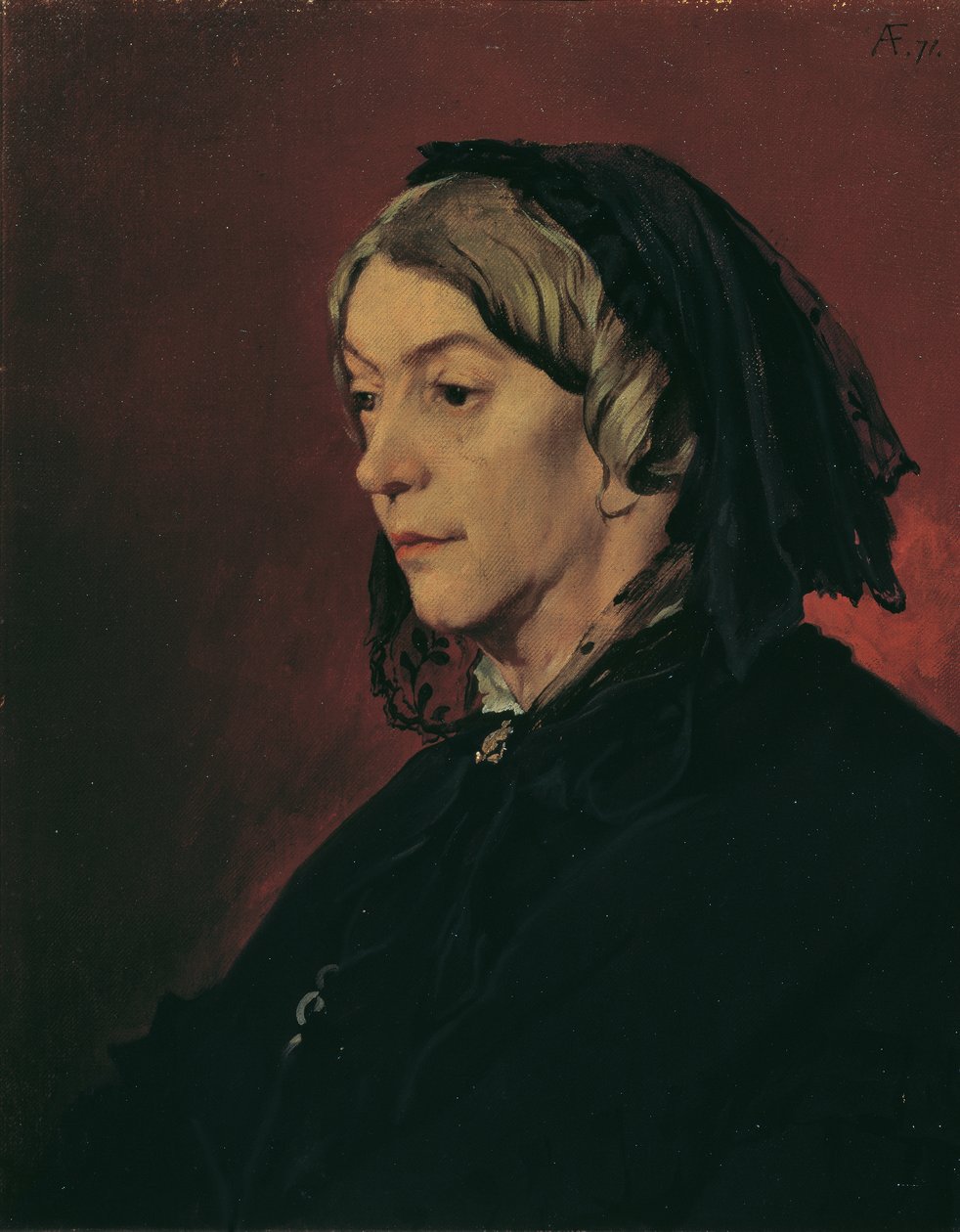 Henriette Feuerbach, die Stiefmutter des Künstlers von Anselm Feuerbach