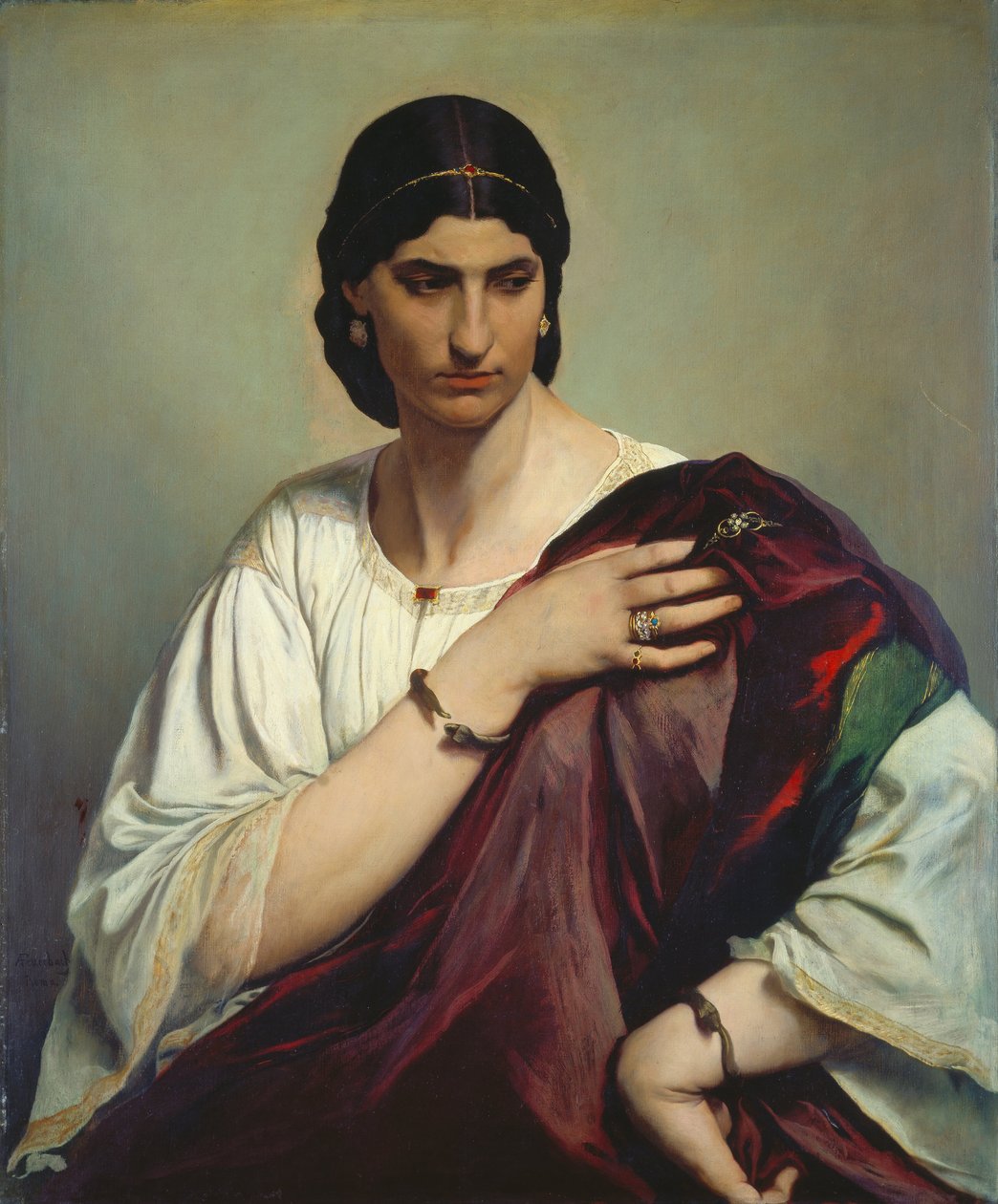 Porträt einer römischen Frau von Anselm Feuerbach