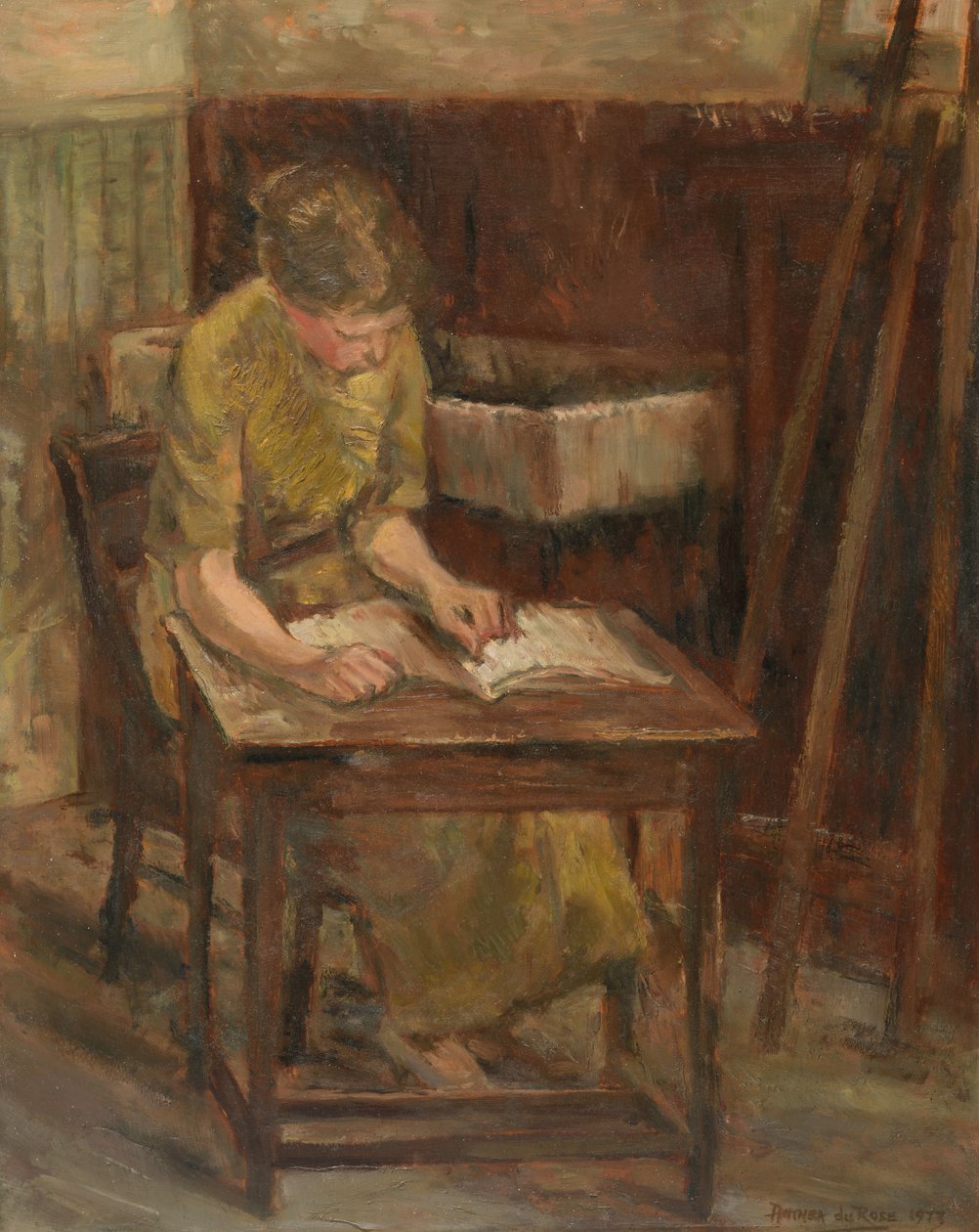 Mädchen beim Lesen (II) von Anthea Durose