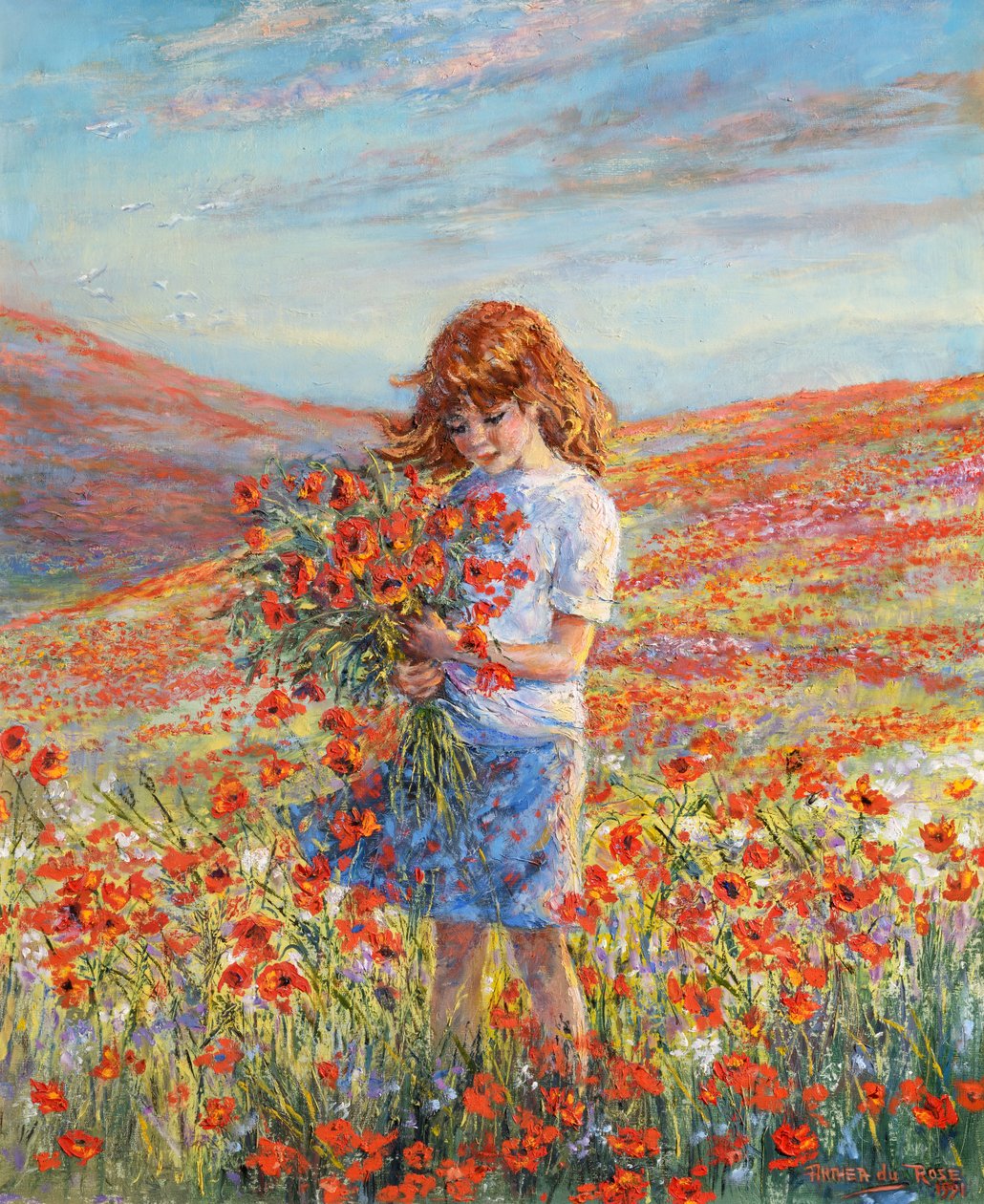 Mandy zwischen den Mohnblumen von Anthea Durose