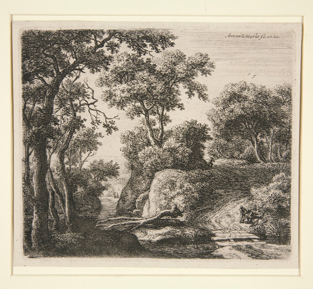Die Plankenbrücke von Anthonie Waterloo