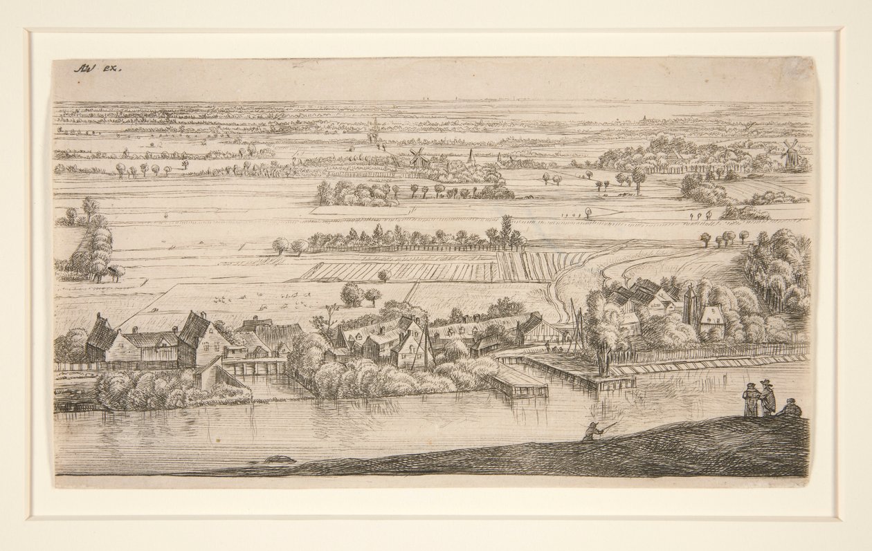 Das Dorf am Kanal von Anthonie Waterloo