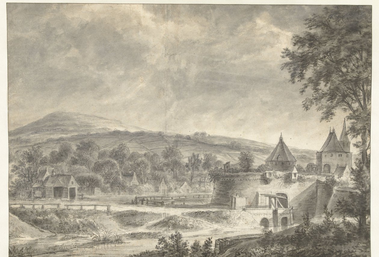 St. Janspoort in Arnheim von Anthonie Waterloo