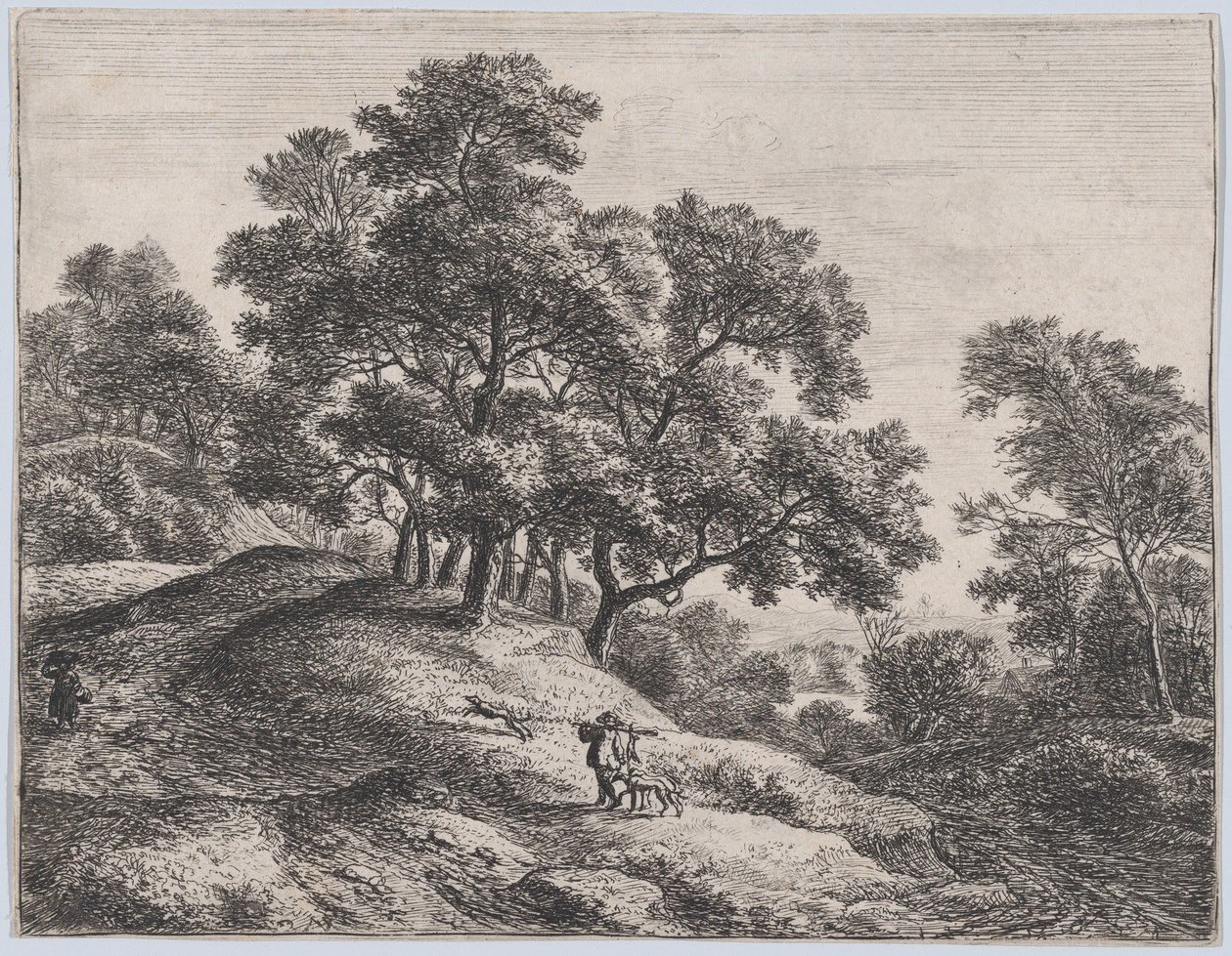 Der Hasenjäger, 17. Jahrhundert von Anthonie Waterloo