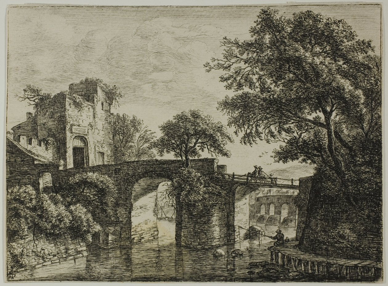 Die zerstörte Stadt von Anthonie Waterloo