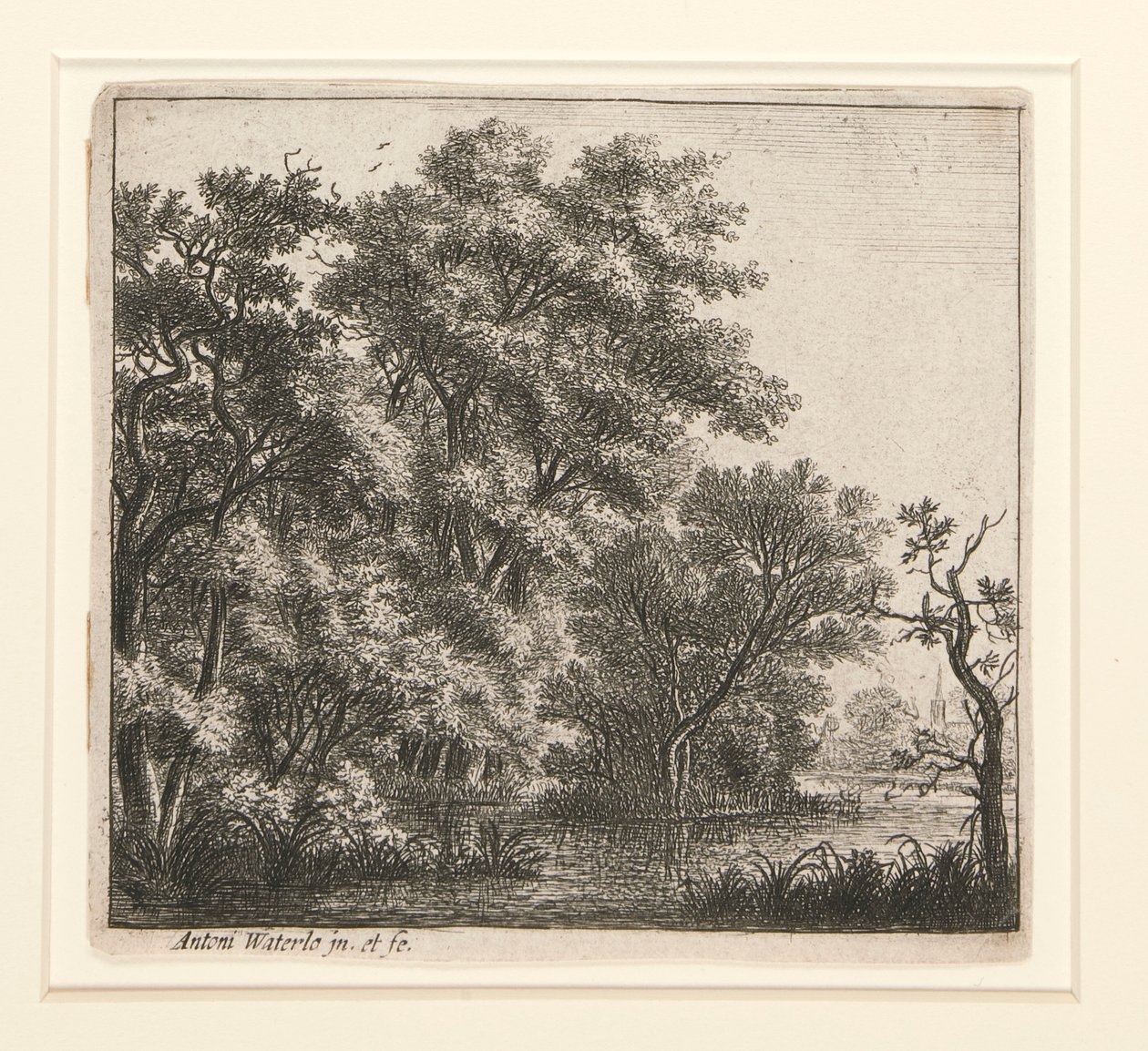 Die bewaldete Insel von Anthonie Waterloo