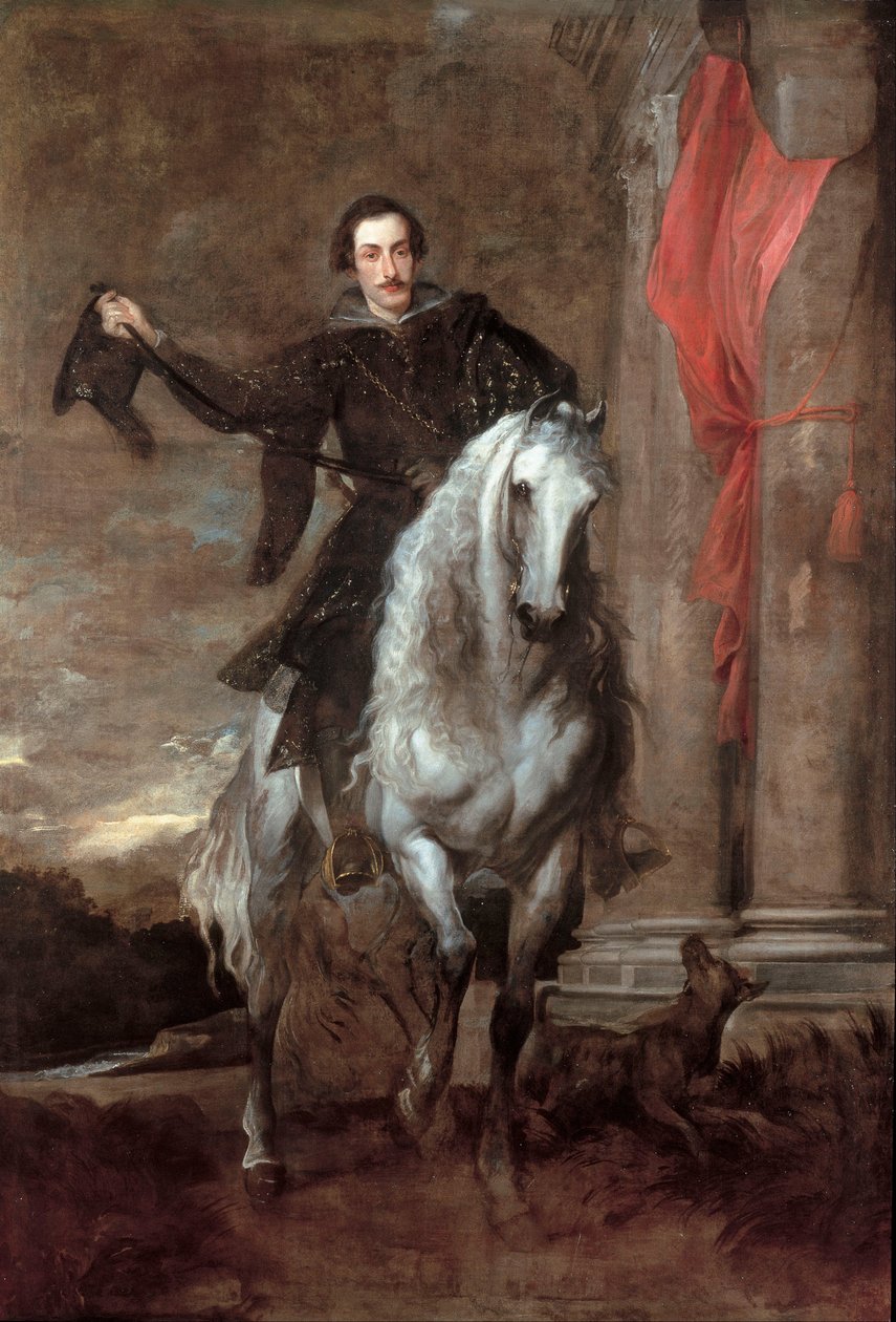 Anton Giulio Brignole-Sale zu Pferd von Anthony van Dyck