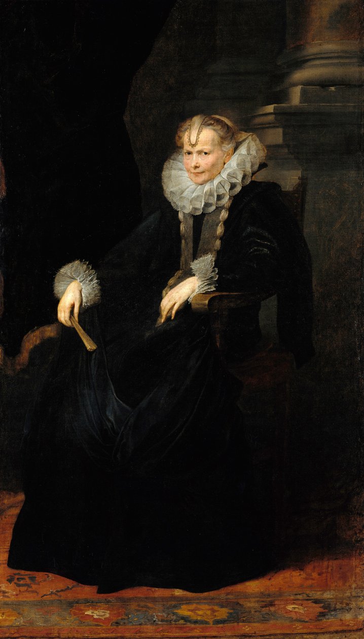 Porträt einer genuesischen Dame von Anthony van Dyck