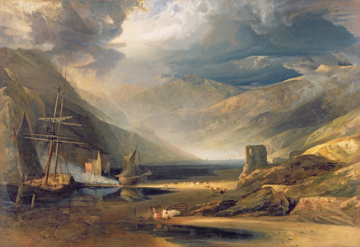 Ein Sturm an der Küste von Merionethshire, 1818 von Anthony Vandyke Copley Fielding