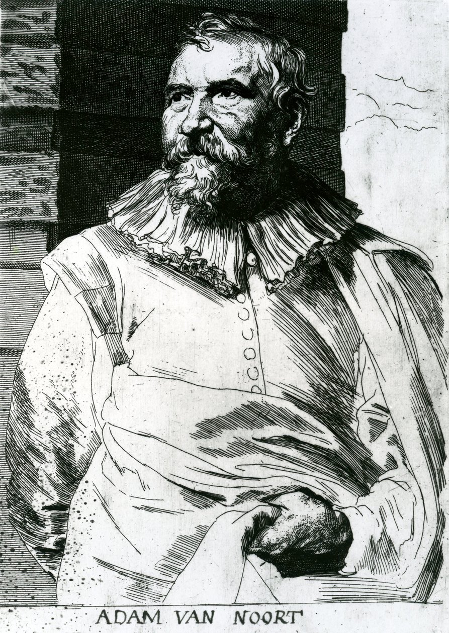 Adam Van Noort (15612-1641) von Anthony van Dyck