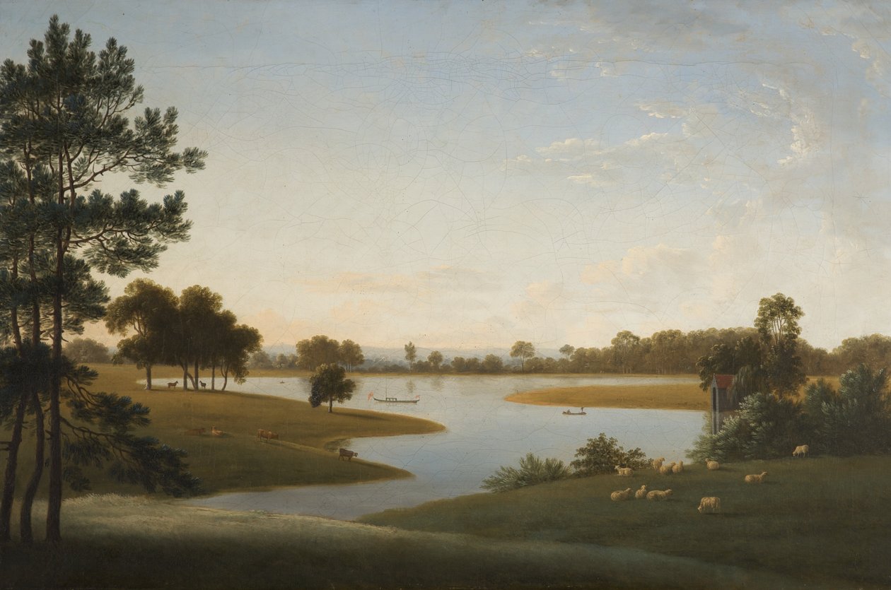 Tabley: Der Park und der Teich von Anthony Devis