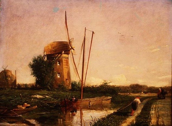 Eine Mühle in Den Haag von Anthony Mark