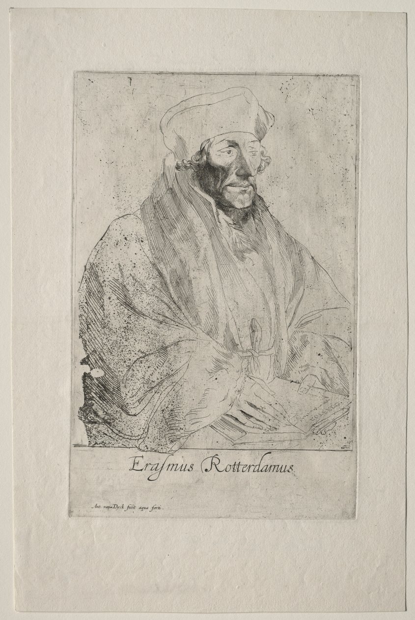 Desiderius Erasmus von Rotterdam von Anthony van Dyck