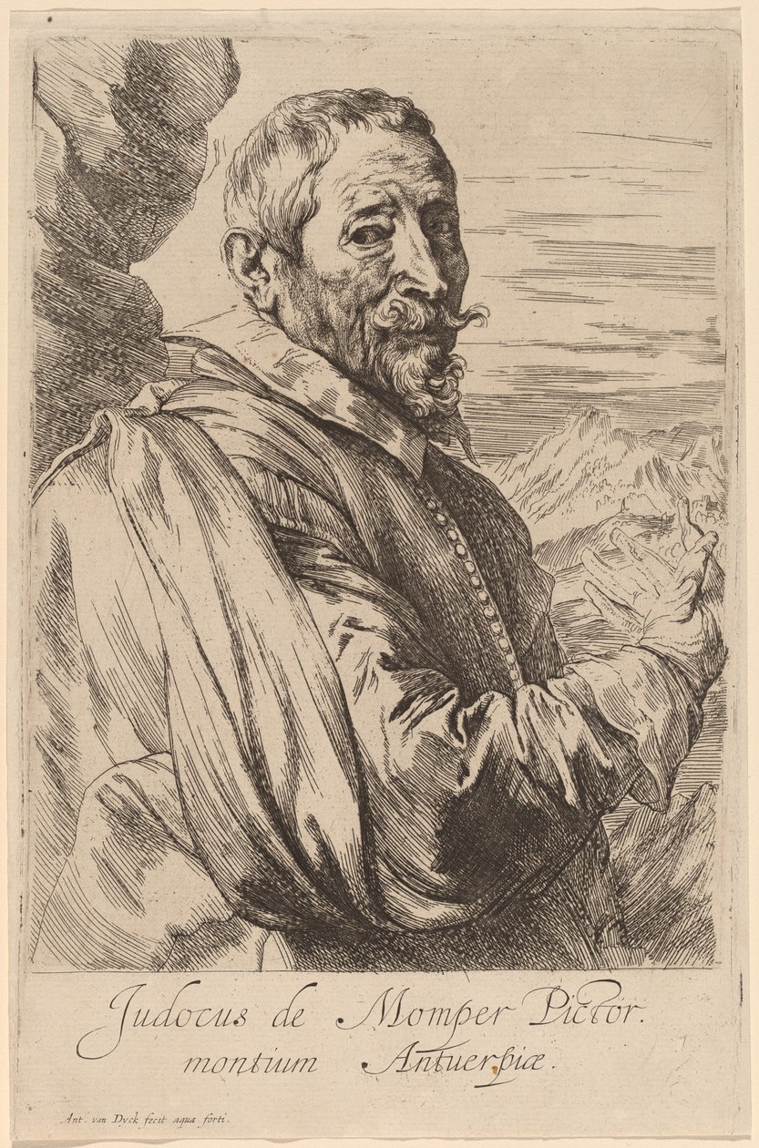 Jodocus de Momper, wahrscheinlich 1626-1641 von Anthony van Dyck