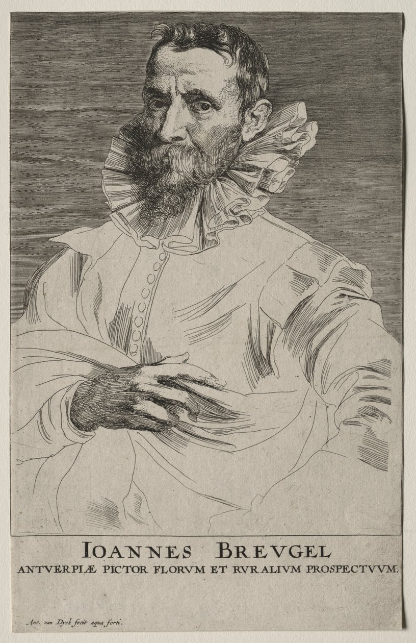 Porträt von Jan Brueghel von Anthony van Dyck