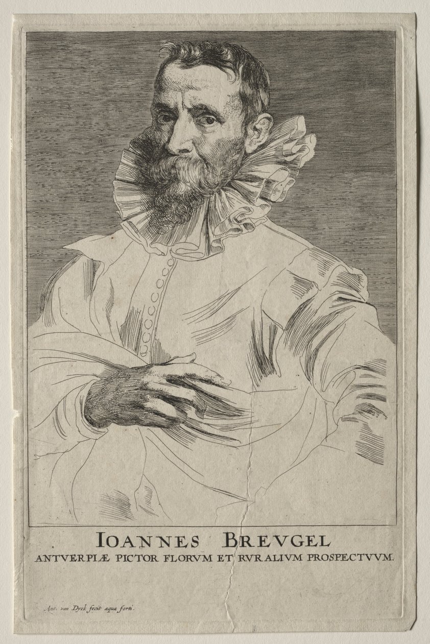 Porträt von Jan Brueghel von Anthony van Dyck