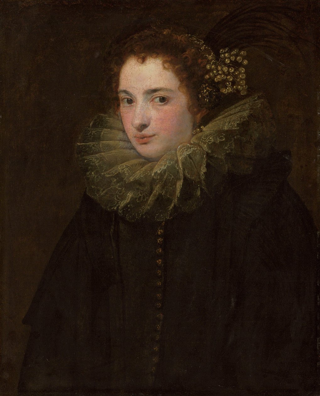 Porträt einer unbekannten Frau von Anthony van Dyck