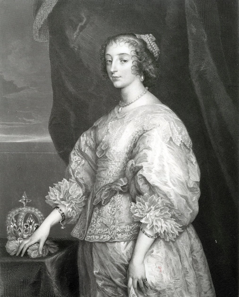 Königin Henrietta Maria, 1851 von Anthony van Dyck